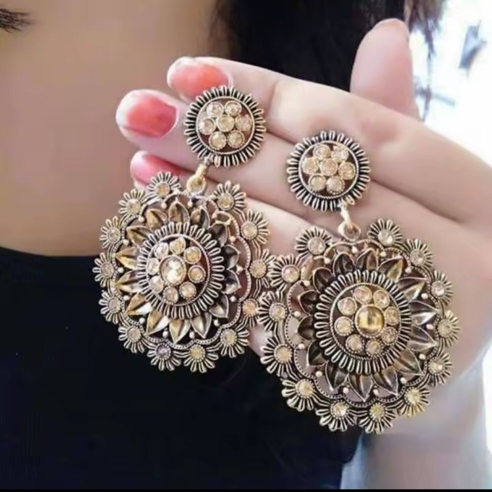 Earrings Sunflower vintage Women's new e93